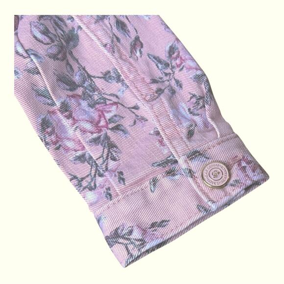 Gap × LoveShackFancy Baby Floral Icon Denim Jacket NWT 6-12 Months - Picture 6 of 11